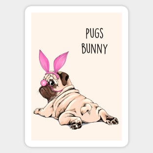 PUGS BUNNIE Sticker